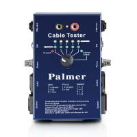 Kabeltester PALMER PRO MCT 8 blau für XLR Speakon Klinke Cinch DIN AHMCT 8 Kabel 