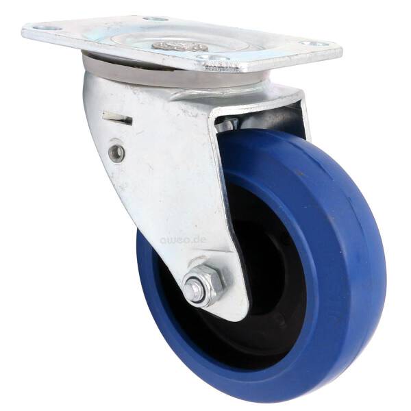 Flightcase Lenkrolle 100 mm Blue Wheel Automatik