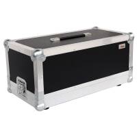 Flightcase für Fender Bassman 800 Head grau (RAL 7046) 1 Riemengriff + 2 Klappgriffe