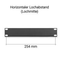 Adam Hall 86221 STL 1HE Rackblende 9,5 Zoll