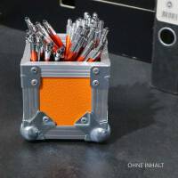 B&uuml;-BOX 1 Stiftehalter Flightcase Silver Hardware