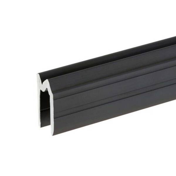 Adam Hall 6102 BLACK Hybrid Schließprofil 7 mm schwarz eloxiert