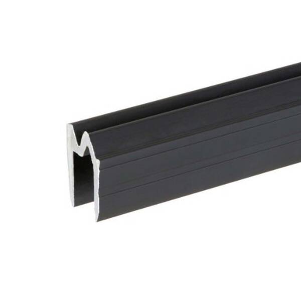 Adam Hall 6103 BLACK Aluminium Hybrid Schließprofil 9,5 mm schwarz eloxiert