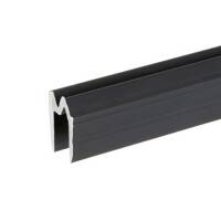 Adam Hall 6103 BLACK Aluminium Hybrid Schlie&szlig;profil 9,5 mm schwarz eloxiert