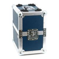 Plattenkoffer Flightcase 50/50 f&uuml;r bis zu 48 LPs 12" Phenol braun