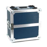 Plattenkoffer Flightcase 50/50 f&uuml;r bis zu 48 LPs 12" Phenol braun