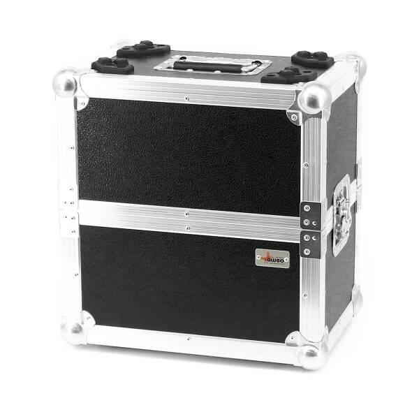 Plattenkoffer Flightcase 50/50 für bis zu 48 LPs 12" schwarz