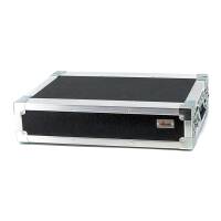 2 HE Live Rack 19 Zoll Double Door 31 CM flache Ecken Phenol braun RSH