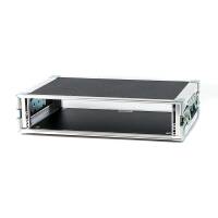 2 HE Live Rack 19 Zoll Double Door 31 CM flache Ecken orange