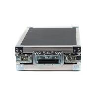 2 HE Live Rack 19 Zoll Double Door 31 CM flache Ecken blau