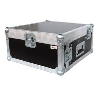 19 Zoll Winkelrack 4HE / 45 CM mit Serviceklappe Phenol braun