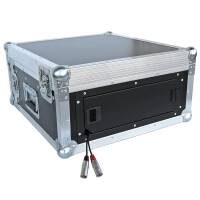 19 Zoll Winkelrack 4HE / 45 CM mit Serviceklappe Phenol braun