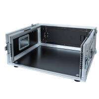 19 Zoll Winkelrack 4HE / 45 CM mit Serviceklappe Phenol braun