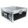 19 Zoll Winkelrack 4HE / 45 CM mit Serviceklappe Phenol braun