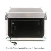 19 Zoll Winkelrack 6HE / 45 CM mit Serviceklappe schwarz