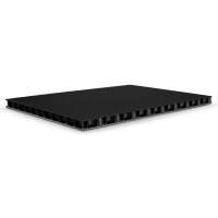 9,4 mm SolidLite PP-Hohlkammerplatte schwarz/grau