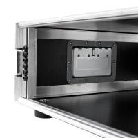 3 HE Live Rack 19 Zoll Double Door 50 CM schwarz