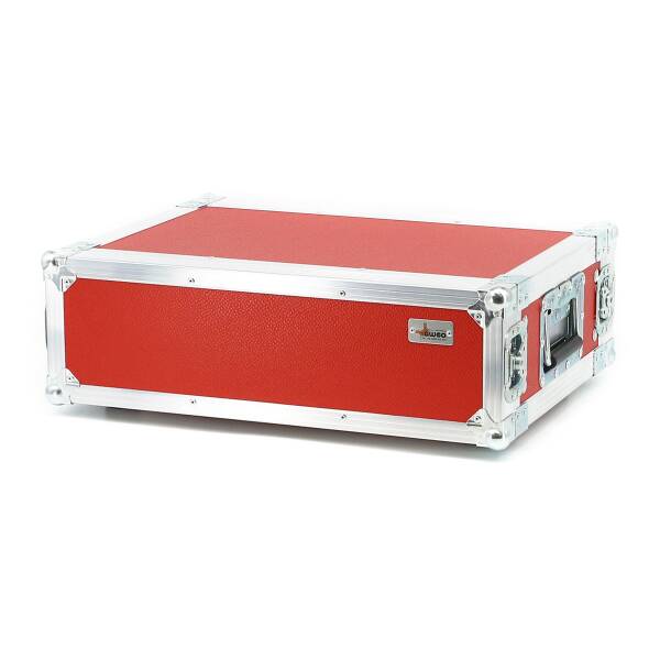 3 HE Live Rack 19 Zoll Double Door 31 CM rot RSH
