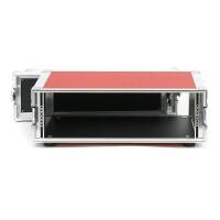 3 HE Live Rack 19 Zoll Double Door 31 CM rot RSH