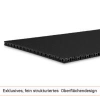 Musterst&uuml;ck 6,8 mm SolidLite PP-Hohlkammerplatte schwarz