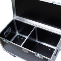 Truhencase Packma&szlig; 80x40x40 CM mit Rollen &amp; Trennwand schwarz