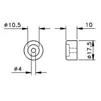 Penn Elcom F1694 Gummifu&szlig; 18 x 10 mm 100 St&uuml;ck