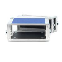 2 HE Half Size Rack f&uuml;r Sennheiser EW Funkempf&auml;nger flache Ecken blau