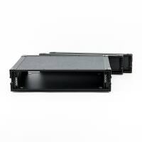 2 HE Live Rack All Black 19 Zoll 50 CM mit Flachecken
