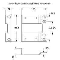 Penn Elcom R2295-7UK 19 Zoll Rackschublade 7 HE Aluminium 39 cm abschlie&szlig;bar