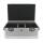 Flightcase für 2 PTZ Kameras und RP50 Controller mit Zubehörfach SolidLite grau