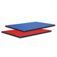 6,8 mm SolidLite PP-Hohlkammerplatte blau/rot 125x40 cm