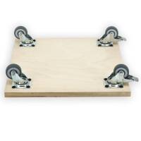 AWEO Universal Rollbrett Birke 39x39 cm bis 150kg