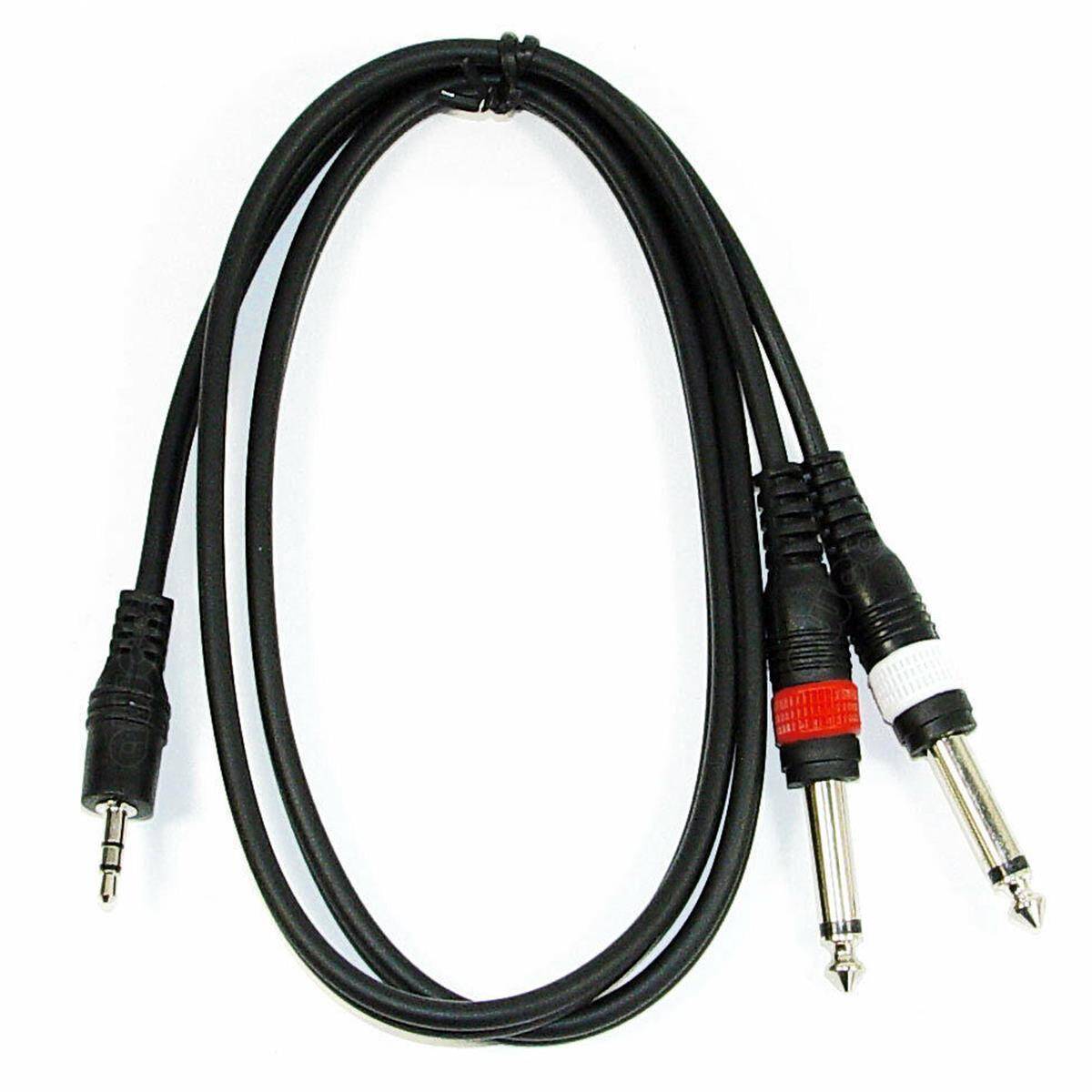 InLine 3.5mm Klinken Y-Kabel | Stereo Stecker Auf 2x Buchse | 2 Meter Länge | Zum Teilen Von Audio