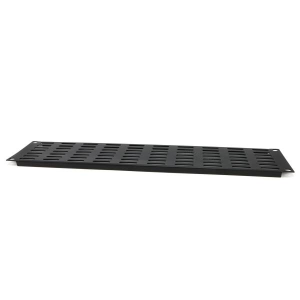 Panneau Rack 1U Adam Hall 872225 - Pour 16 Connecteurs XLR - Avec Attaches Câbles - Noir